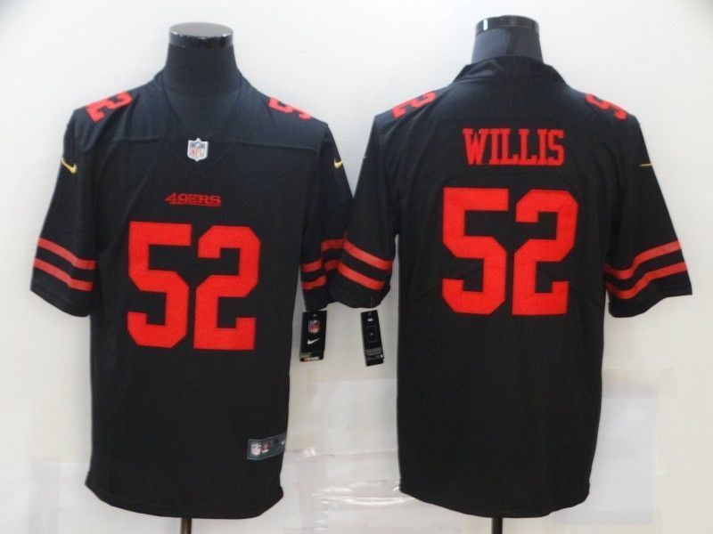 San Francisco 49ers Patrick Willis 52 Nfl 2020 Black Jersey