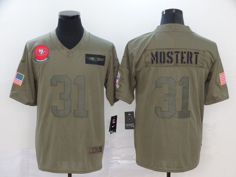 San Francisco 49ers Raheem Mostert 31 2020 Mlb Grey Jersey