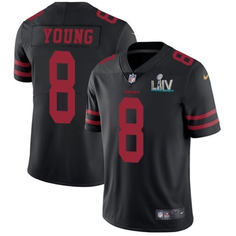 San Francisco 49ers Steve Young 8 2020 Nfl Black Jersey Jersey