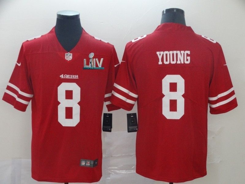 San Francisco 49ers Steve Young 8 2020 Nfl Red Jersey Jersey