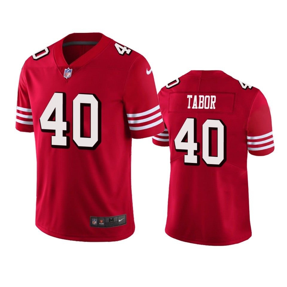 San Francisco 49ers Teez Tabor Red Vapor Limited Jersey
