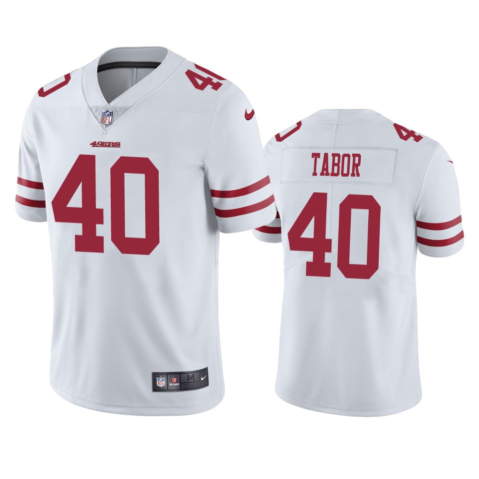 San Francisco 49ers Teez Tabor White Vapor Limited Jersey