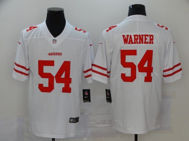 San Francisco Fred Warner 54 2020 Nfl White Jersey Jersey