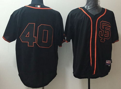 San Francisco Giants 40 Madison Bumgarner 2015 Black Sf Edition Jersey