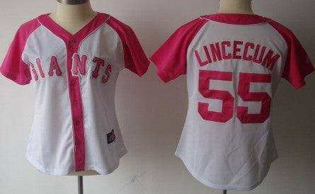 San Francisco Giants 55 Tim Lincecum 2012 Fashion Womens By Majestic Athletic Jersey