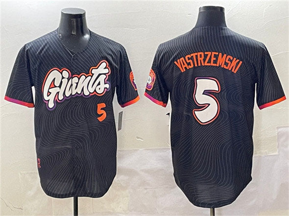San Francisco Giants #5 Mike Yastrzemski Anthracite 2025 City Connect Limited St