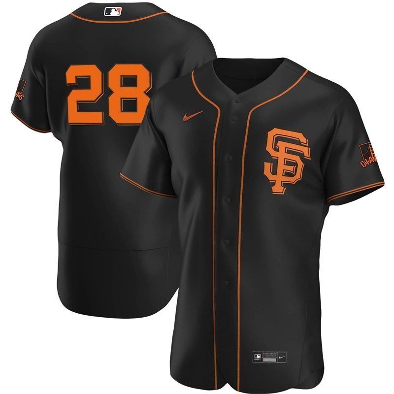 San Francisco Giants Buster Posey 28 Mlb 2020 Black Jersey