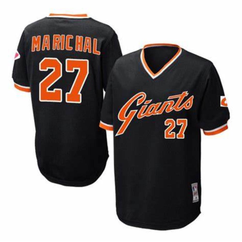 San Francisco Giants Juan Marichal Black Throwback Pullover Jersey