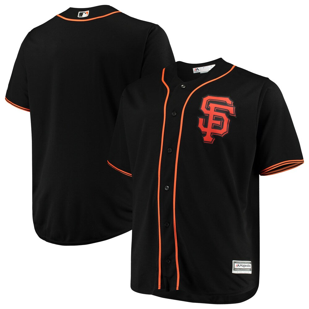 San Francisco Giants Majestic Alternate Big Tall Team Cool Base Jersey Black