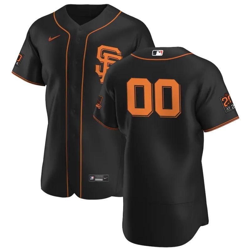 San Francisco Giants Mlb 2020 Personalized Custom Black Custom Jersey