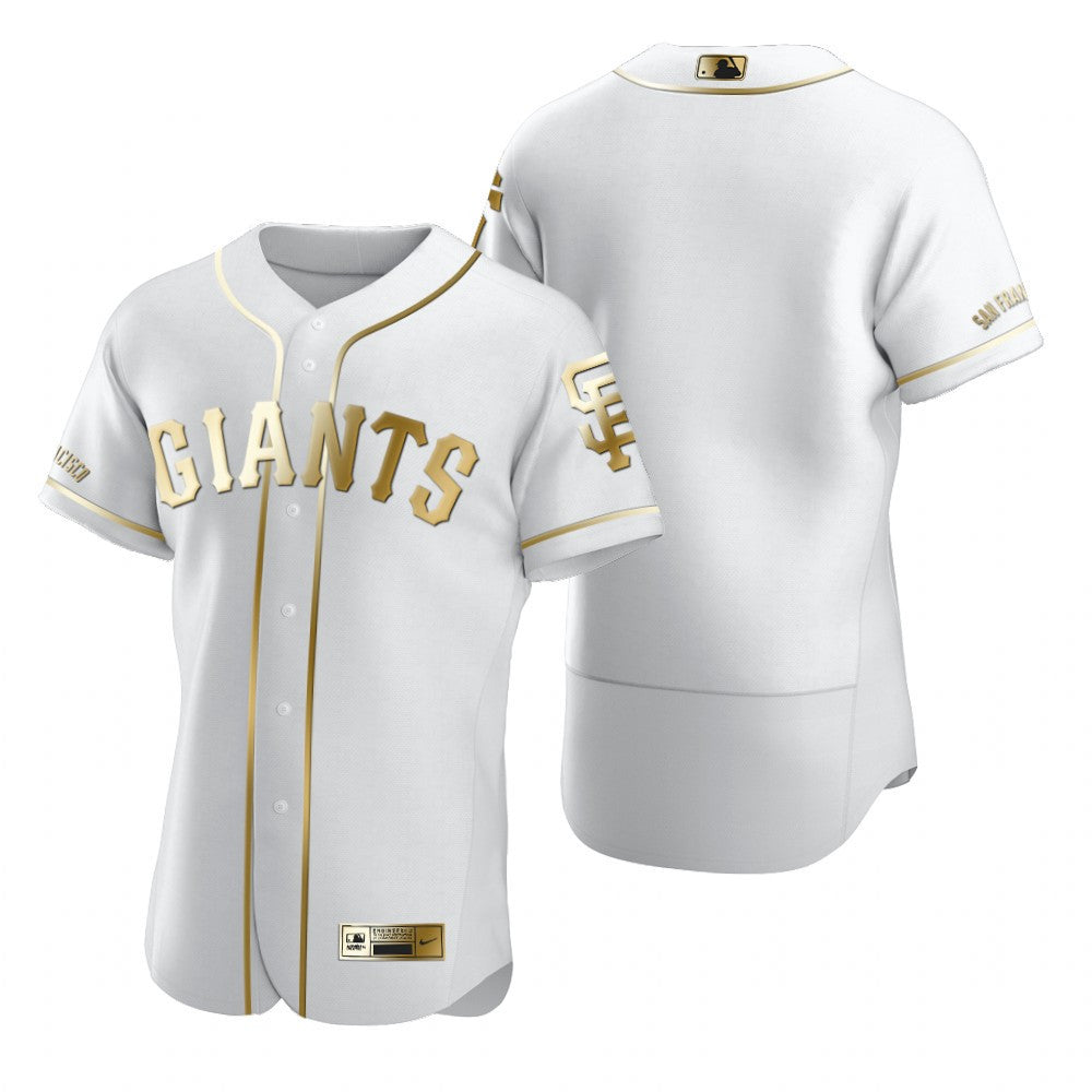 San Francisco Giants Mlb Golden Brandedition White Jersey Gift For Giants Fans