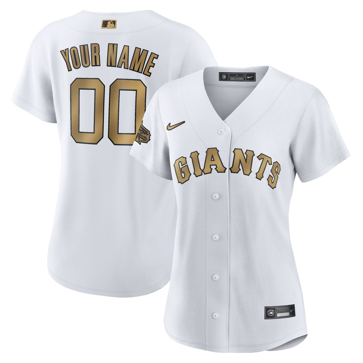 San Francisco Giants Nike Womens 2022 Mlb All star Game Replica Custom Jersey White