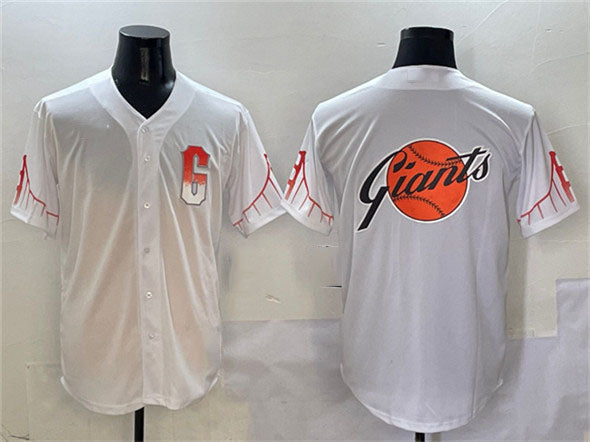 San Francisco Giants Team Big Logo White City Connect Cool Base Stitched Basebal