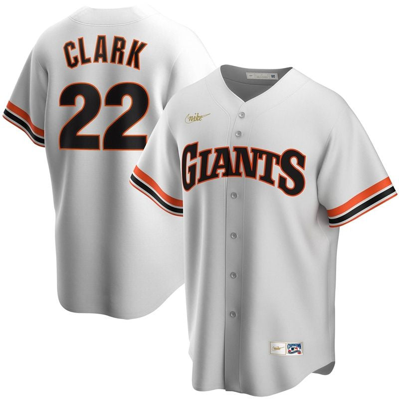 San Francisco Giants Will Clark 22 Mlb 2020 White Jersey
