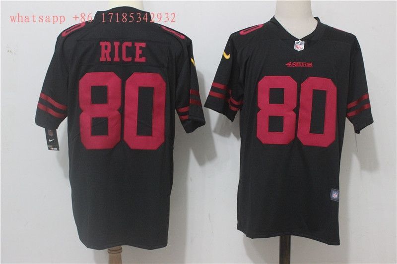 San Francisco Jerry Rice 80 2020 Nfl Black Jersey Jersey