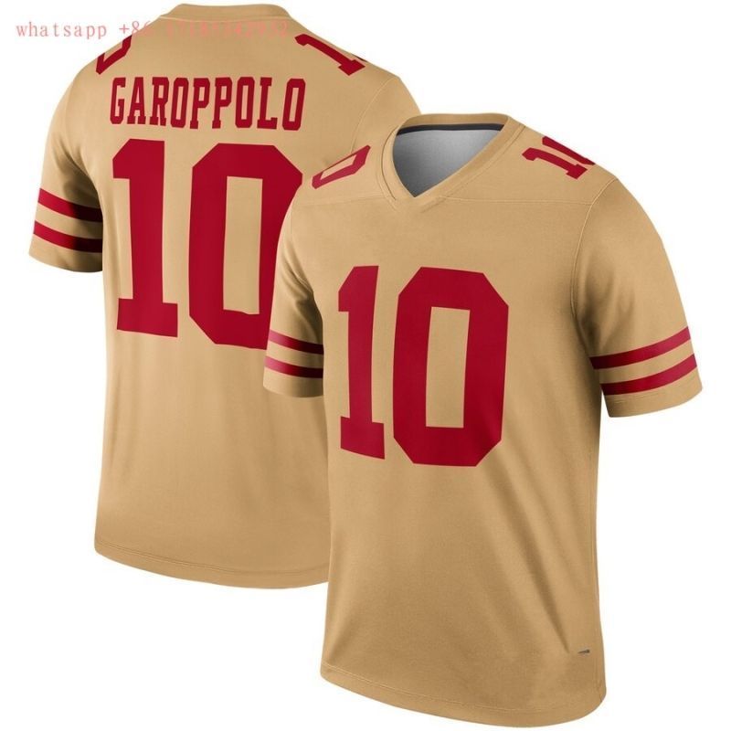 San Francisco Jimmy Garoppolo 10 2020 Nfl Gold Jersey Jersey