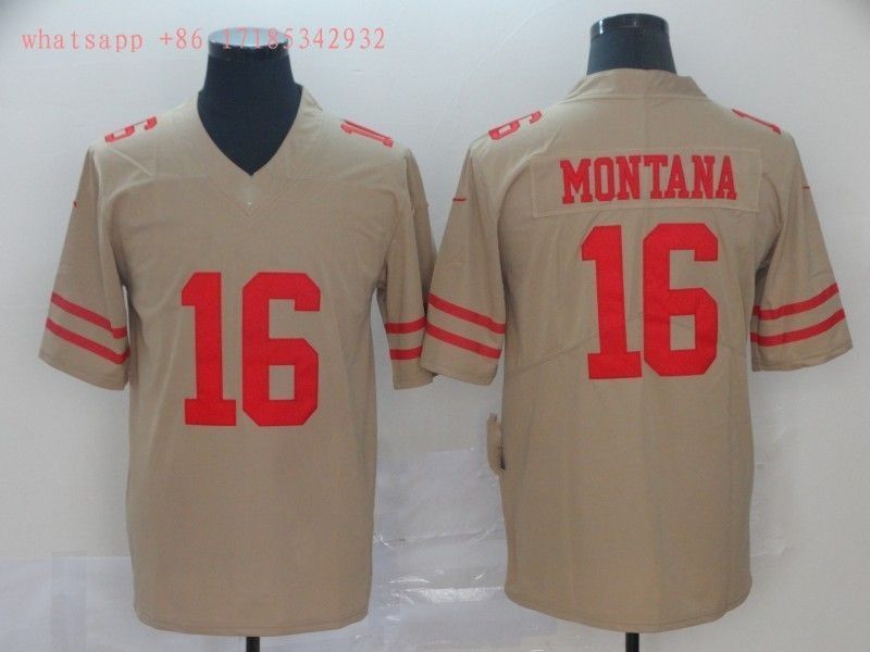San Francisco Joe Montana 16 2020 Nfl Grey Jersey Jersey