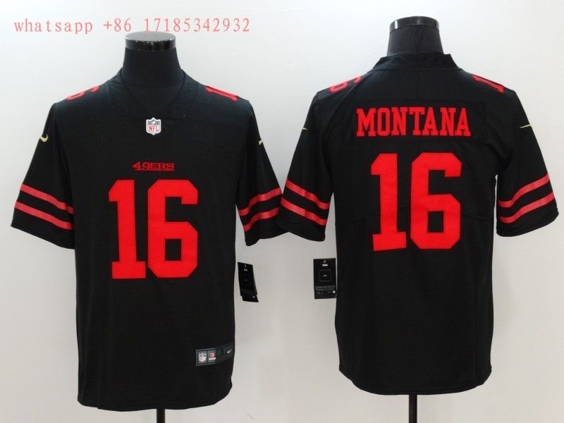 San Francisco Joe Montana 16 2020 Nfl New Arrival Black Jersey