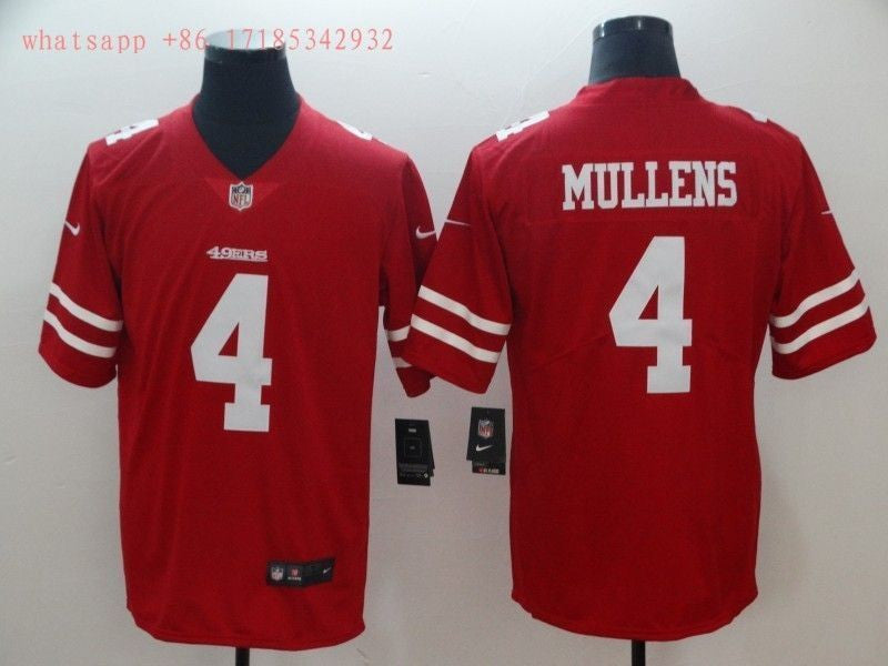 San Francisco Nick Mullens 4 2020 Nfl Red Jersey Jersey