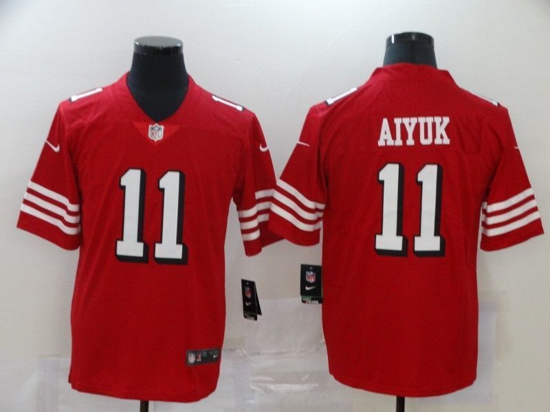 San Francisco On Aiyuk 11 2020 Nfl Red Jersey Jersey