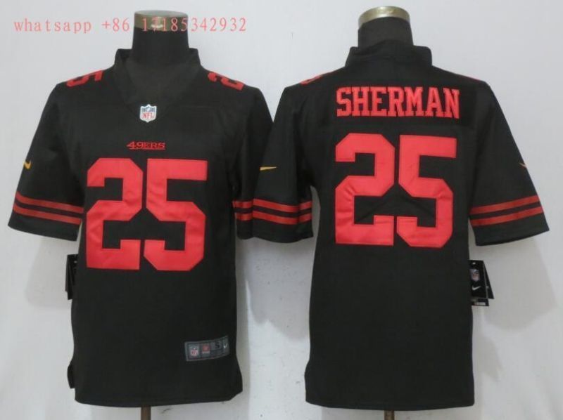 San Francisco Richard Sherman 25 2020 Nfl Black Jersey Jersey