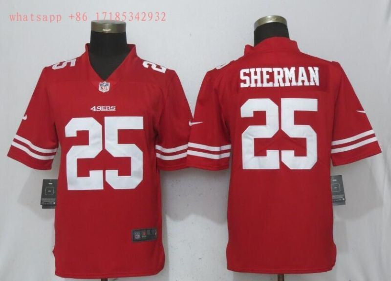 San Francisco Richard Sherman 25 2020 Nfl Red Jersey Jersey