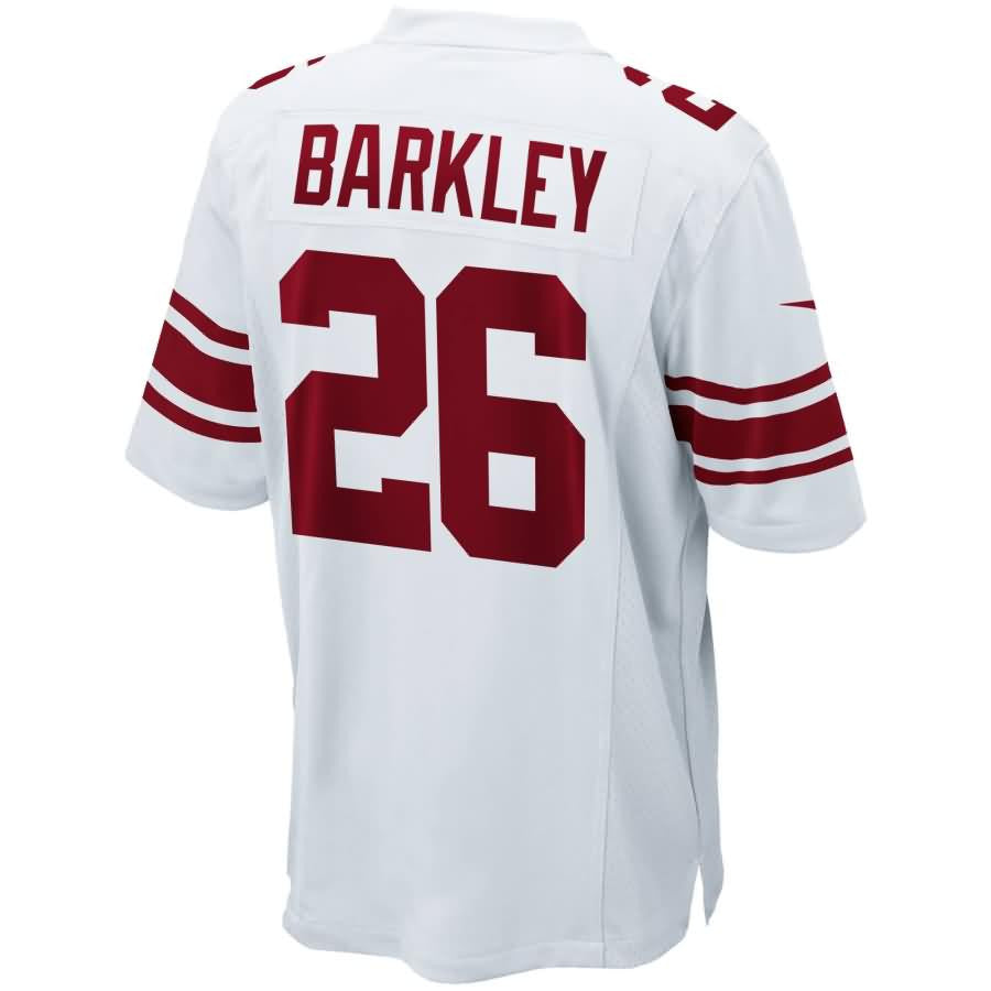 Saquon Barkley New York Giants Youth 2018 Nfl Draft Pick Game Jersey White