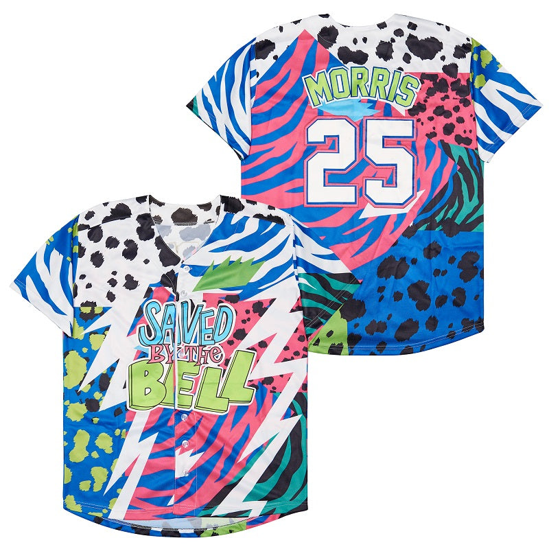 Saved By The Bell #25 Morris Movie Baseball Jersey