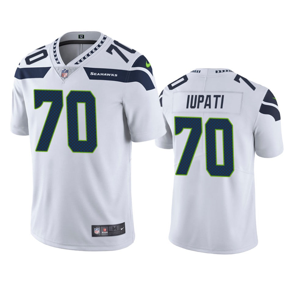 Seahawks Mike Iupati Vapor Untouchable Limited White Jersey Mens