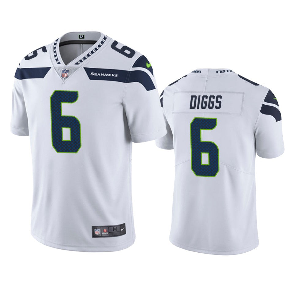 Seahawks Quandre Diggs Vapor Limited White Jersey