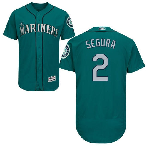 Seattle Mariners 2 Jean Segura Green Flexbase Authentic Collection Stitched Baseball Jersey