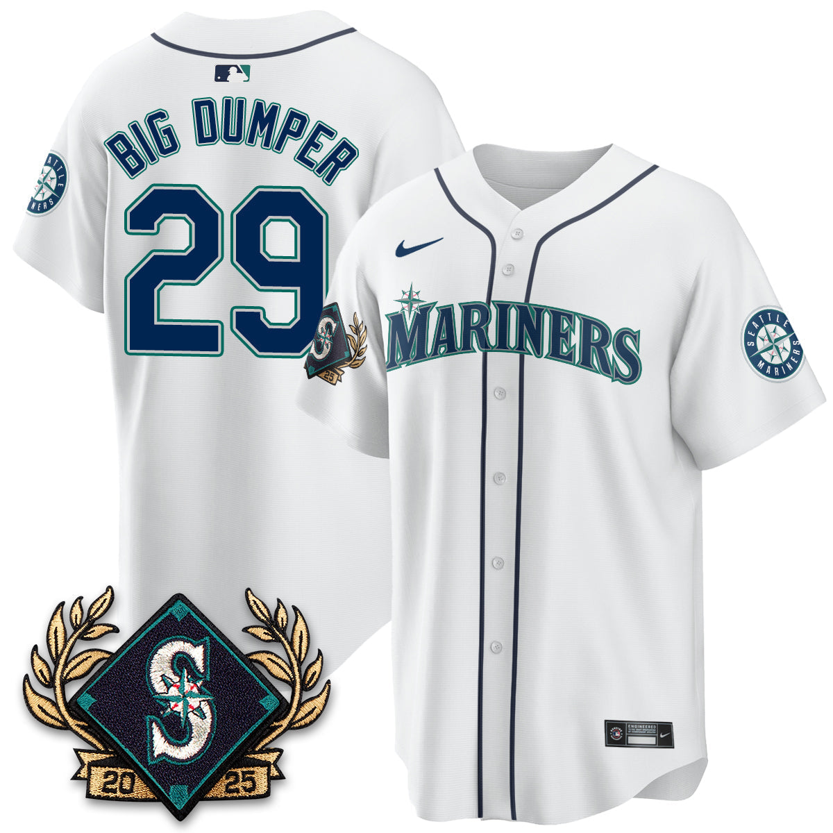 Seattle Mariners 2025 Series Champions Jersey All Stitched
