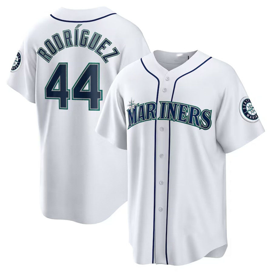 Seattle Mariners #44 Julio Rodrguez Home Replica Jersey White Stitched Basebal