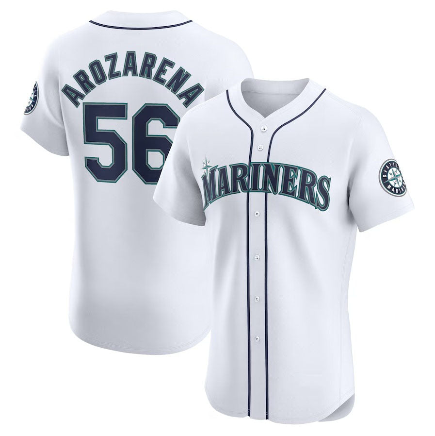 Seattle Mariners #56 Randy Arozarena Home Elite Player Jersey White Stitched B