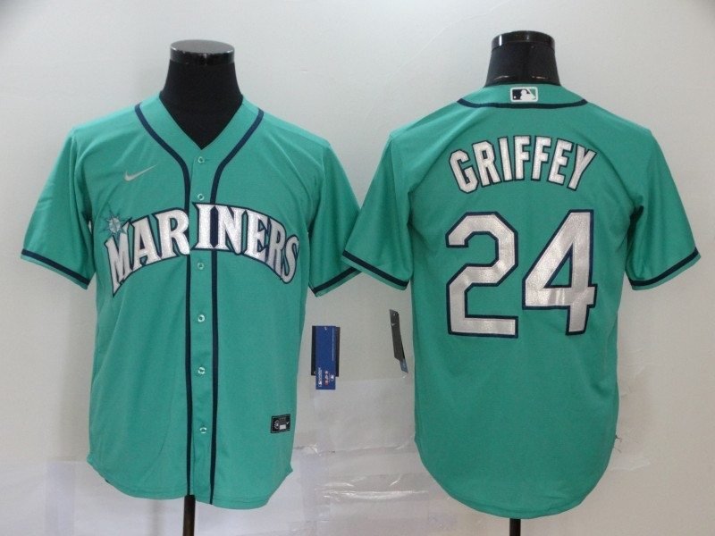 Seattle Mariners Ken Griffey Jr 24 2020 Mlb Turquoise Jersey