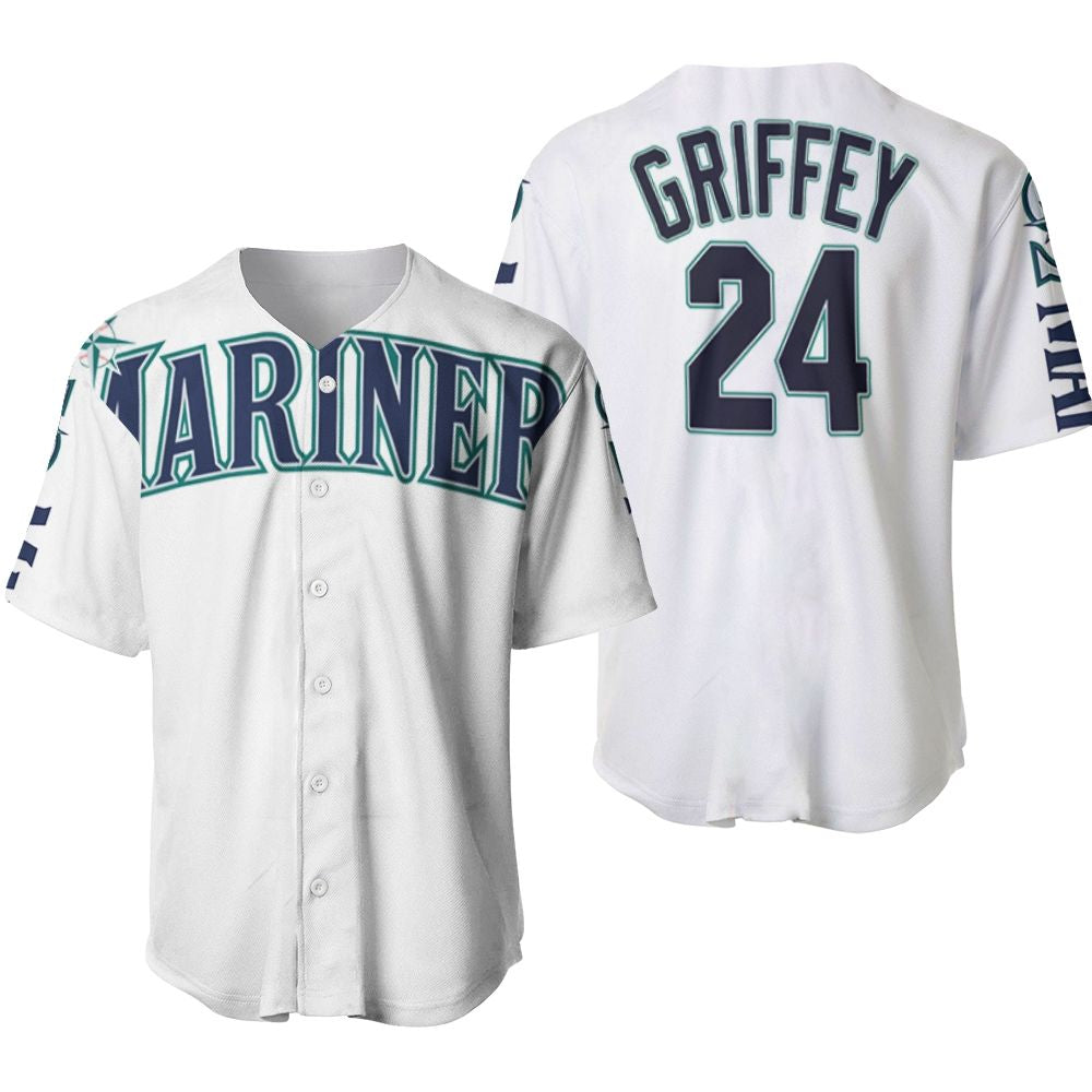 Seattle Mariners Ken Griffey Jr 24 2020 Mlb White Baseball Jersey