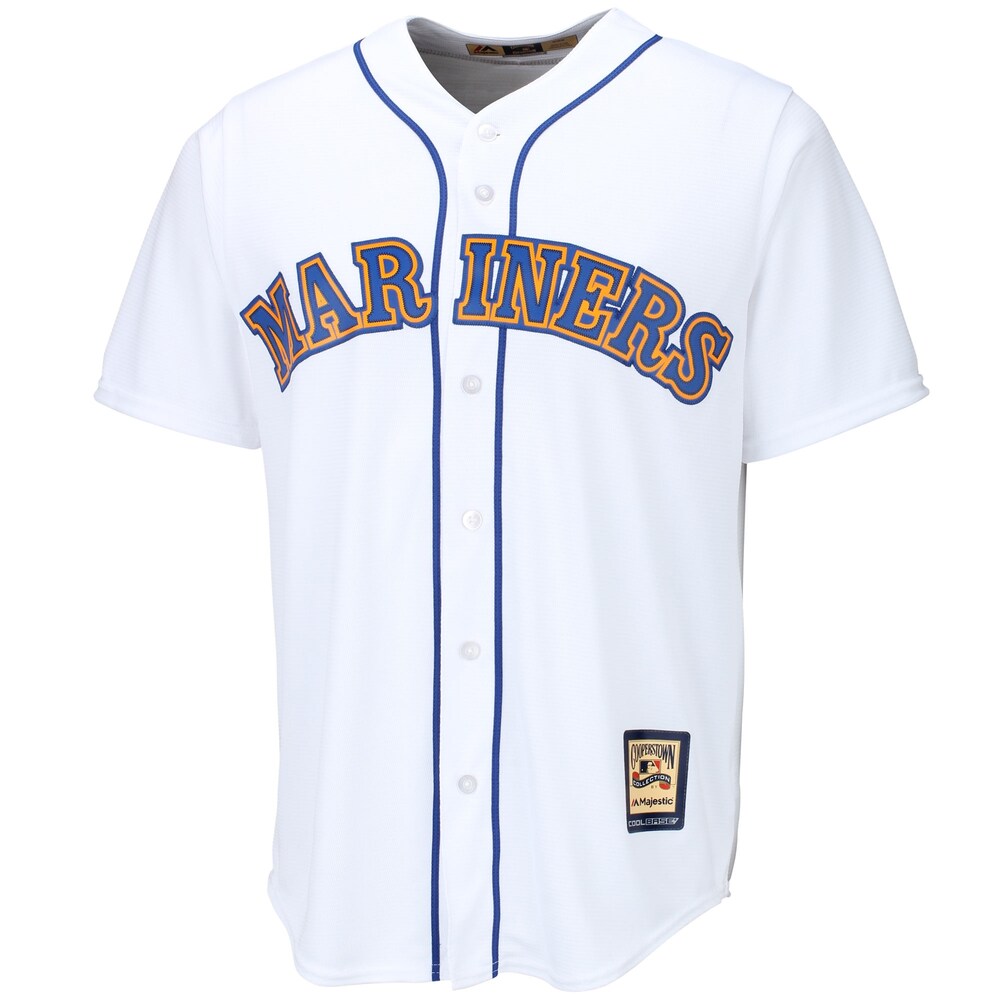 Seattle Mariners Majestic Cooperstown Cool Base Team Jersey White