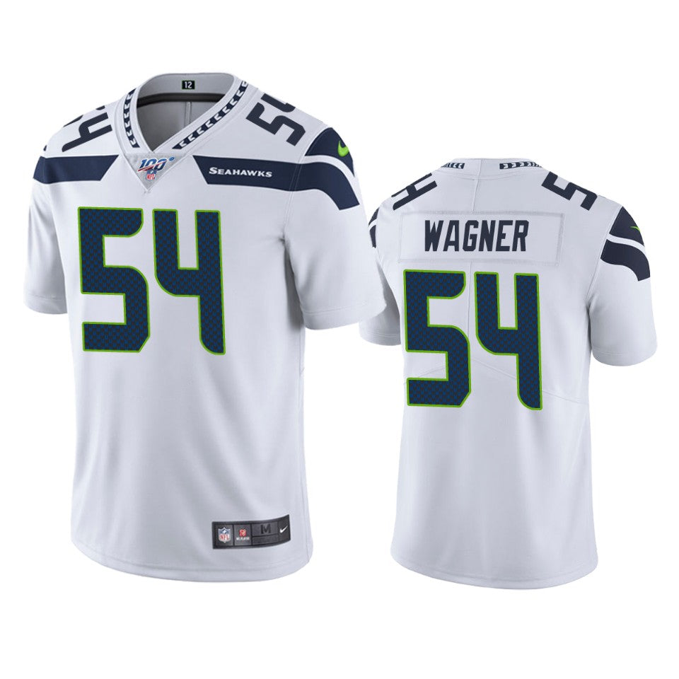 Seattle Seahawks Bobby Wagner White 100th Season Vapor Limited Jersey