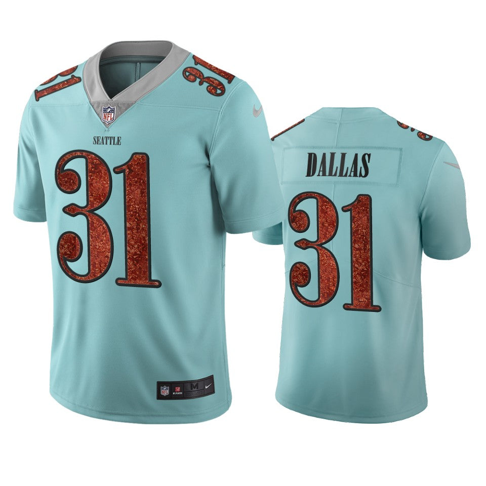 Seattle Seahawks Deejay Dallas Light Blue City Edition Vapor Limited Jersey
