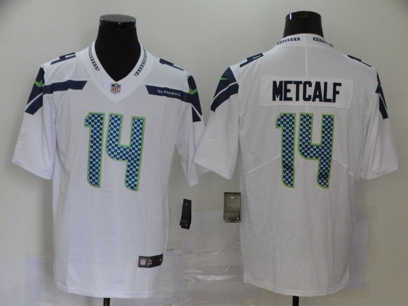 Seattle Seahawks Dk Metcalf 14 2020 Nfl White Jersey Jersey