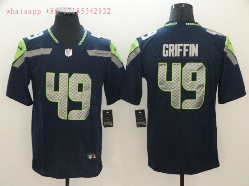 Seattle Seahawks Don Griffin 49 2020 Nfl Black Jersey Jersey