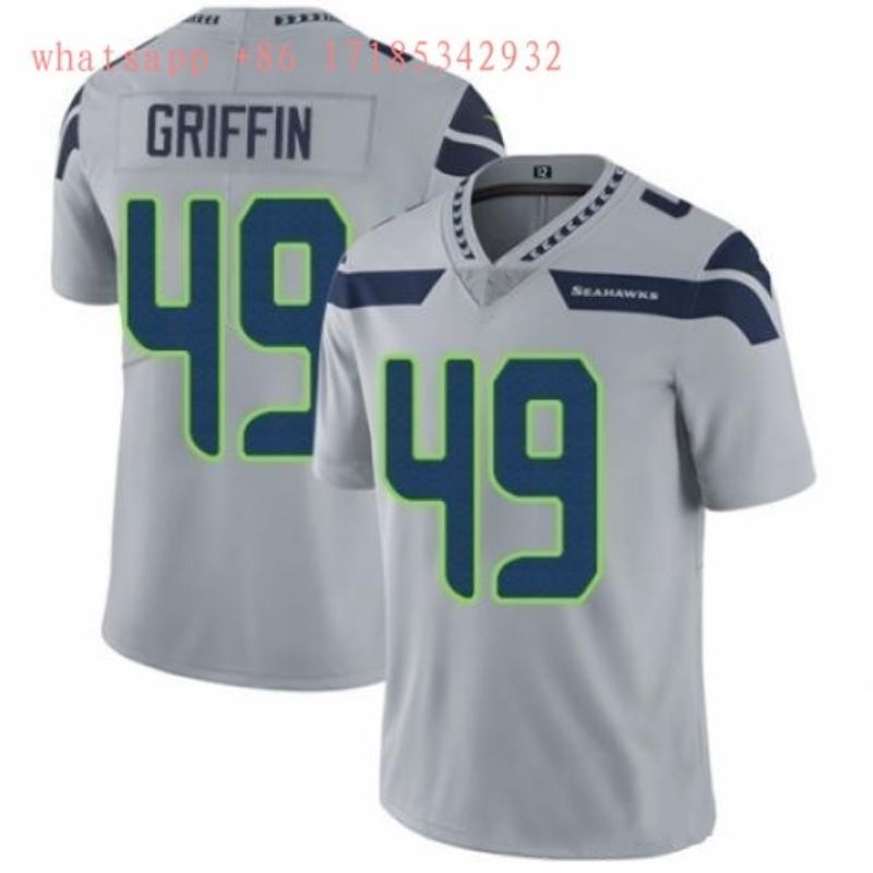 Seattle Seahawks Don Griffin 49 2020 Nfl Grey Jersey Jersey