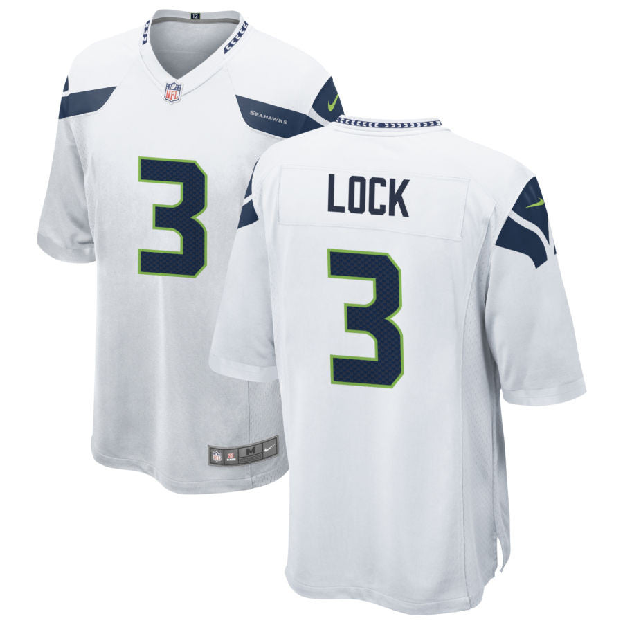 Seattle Seahawks Drew Lock 3 Nfl White Game Jersey Gift For Seahawks Fans
