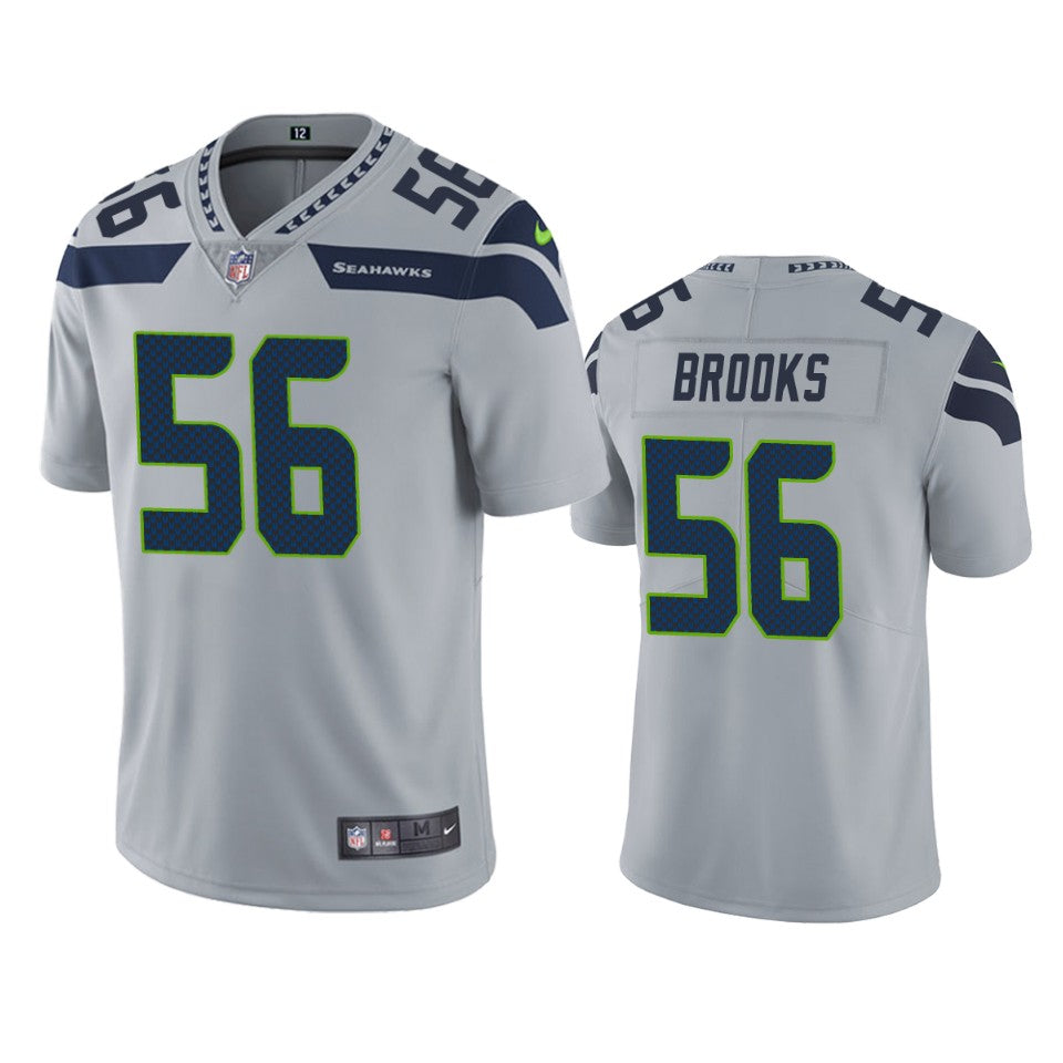 Seattle Seahawks Jordyn Brooks Gray 2020 Nfl Draft Vapor Limited Jersey