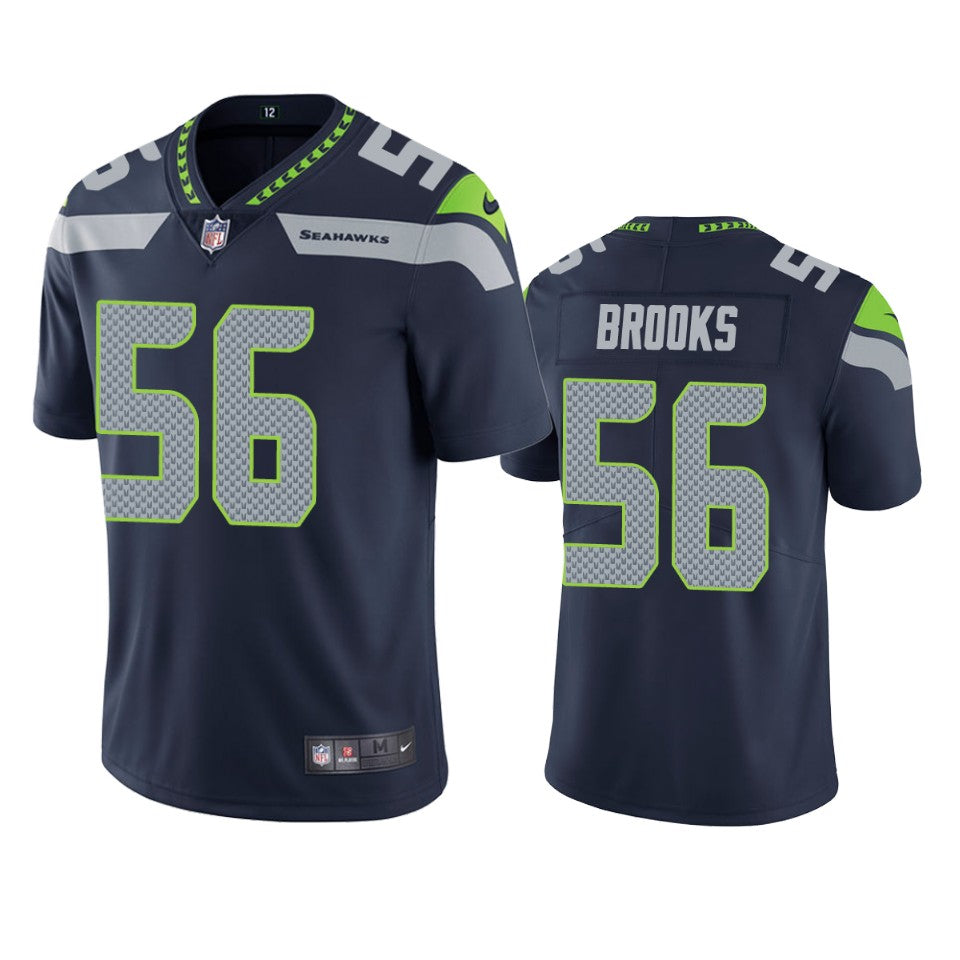 Seattle Seahawks Jordyn Brooks Navy 2020 Nfl Draft Vapor Limited Jersey