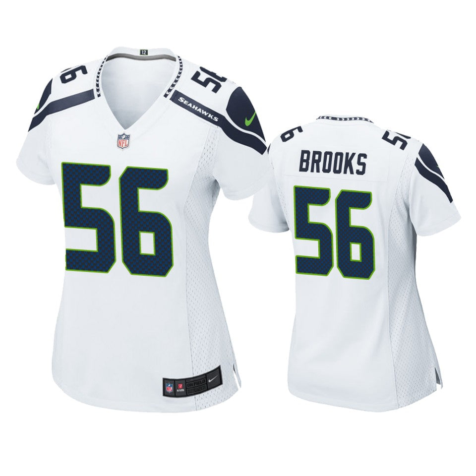 Seattle Seahawks Jordyn Brooks White 2020 Nfl Draft Game Jersey