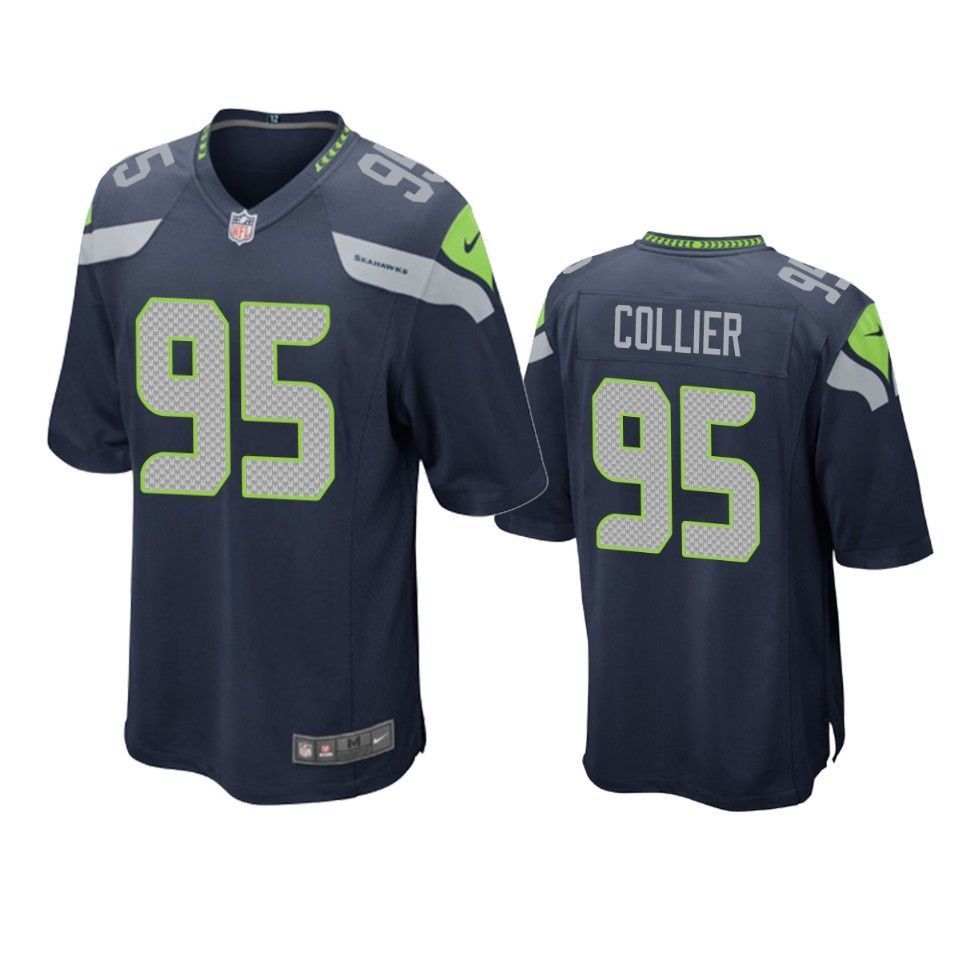 Seattle Seahawks Lj Collier 2019 Nfl Draft Navy Game Jersey