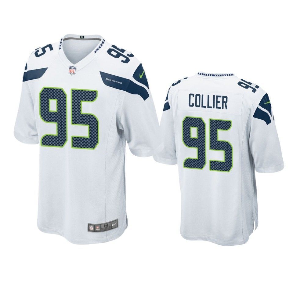 Seattle Seahawks Lj Collier 2019 Nfl Draft White Game Jersey