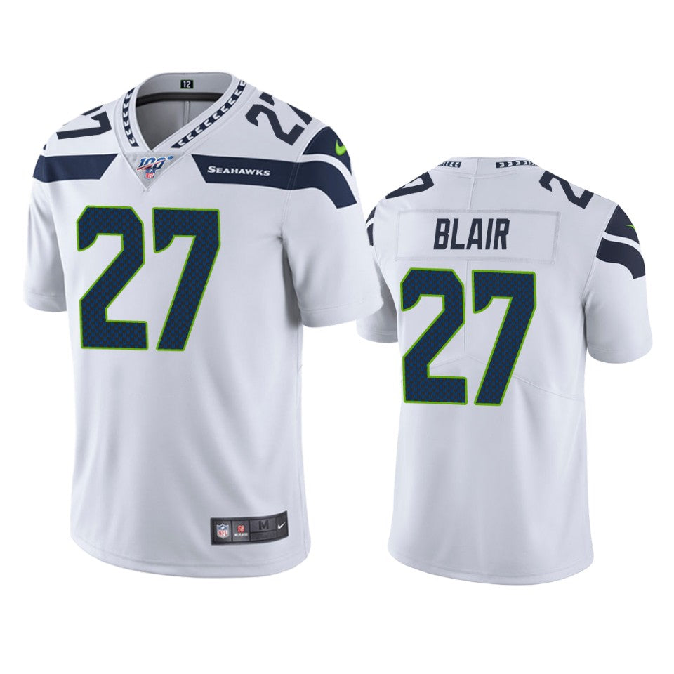 Seattle Seahawks Marquise Blair White 100th Season Vapor Limited Jersey