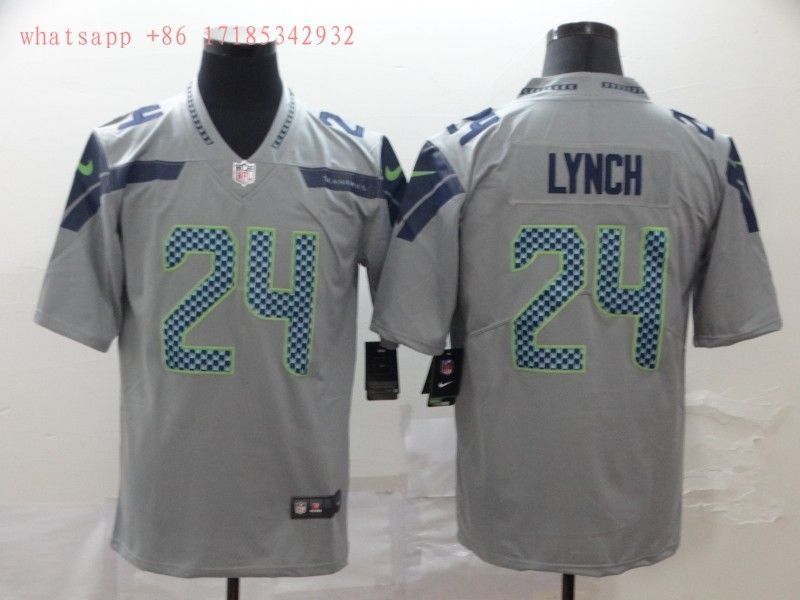 Seattle Seahawks Marshawn Lynch 24 2020 Nfl Grey Jersey Jersey